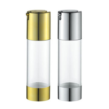 80ml Plastik als Airless Flasche mit Gold und Silber Pumpe und Base